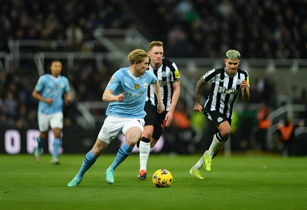 Man City defeated Newcastle thanks to a goal in injury time 3